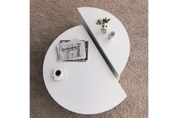 Malling Soffbord 90x30x90 cm Oval - Vit - Möbler - Bord & matgrupp - Soffbord