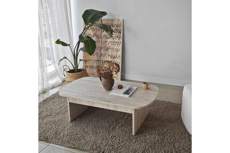 Soffbord Malo Travertin - Travertin - Möbler - Bord & matgrupp - Soffbord
