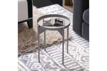 Mamta Runt Soffbord Brickbord 44 cm i Metall - Grå - Möbler - Bord & matgrupp - Soffbord