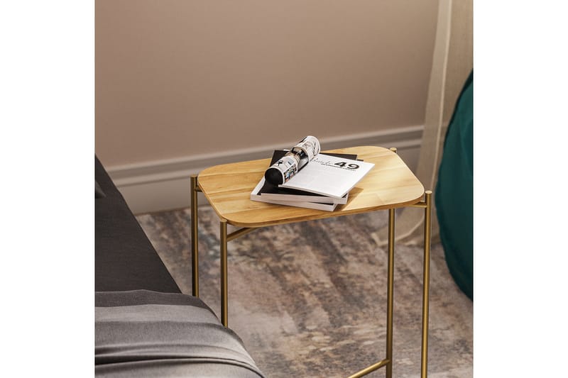 Mamta Soffbord 40 cm - Guld/Natural - Möbler - Bord & matgrupp - Soffbord