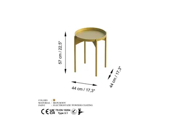 Mamta Soffbord 44 cm - Guld - Möbler - Bord & matgrupp - Soffbord