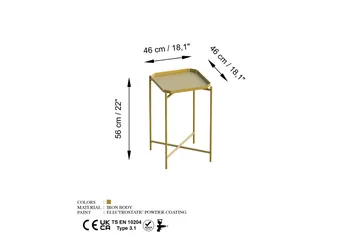 Mamta Soffbord 46 cm - Guld - Möbler - Bord & matgrupp - Soffbord