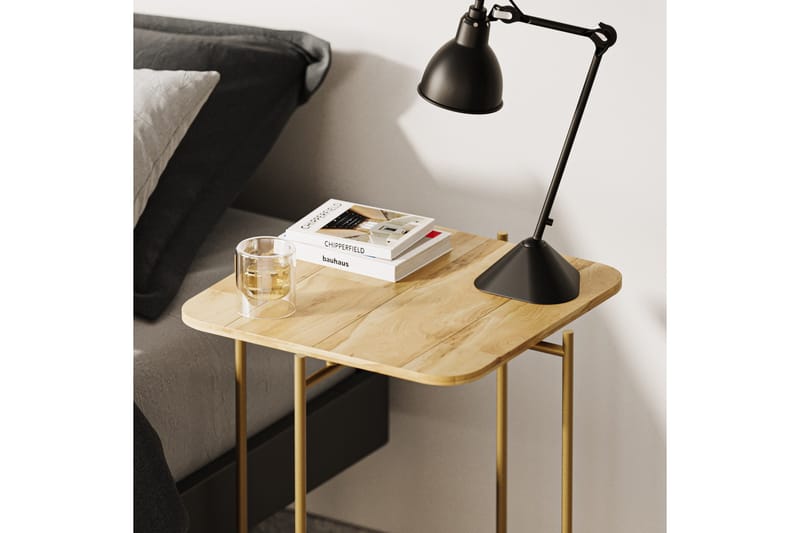 Mamta Soffbord 46 cm - Guld/Natural - Möbler - Bord & matgrupp - Soffbord