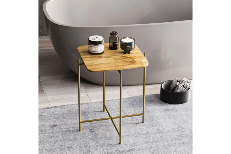 Mamta Soffbord 46 cm - Guld/Natural - Möbler - Bord & matgrupp - Soffbord