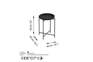 Mamta Soffbord 46 cm - Svart - Möbler - Bord & matgrupp - Soffbord