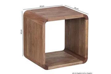 Mancheno Satsbord 36 cm 2 Bord - Akacia - Möbler - Bord & matgrupp - Soffbord