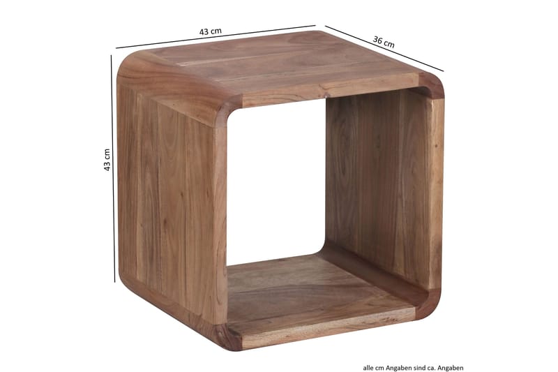 Mancheno Satsbord 36 cm 2 Bord - Akacia - Möbler - Bord & matgrupp - Soffbord