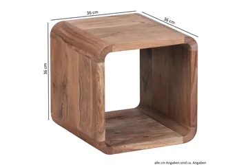 Mancheno Satsbord 36 cm 2 Bord - Akacia - Möbler - Bord & matgrupp - Soffbord
