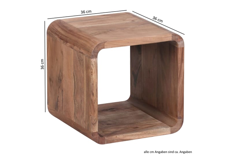 Mancheno Satsbord 36 cm 2 Bord - Akacia - Möbler - Bord & matgrupp - Soffbord