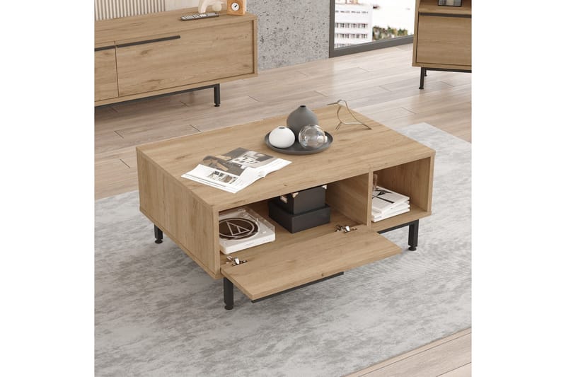 Manku Soffbord 90 cm - Valnöt - Möbler - Bord & matgrupp - Soffbord