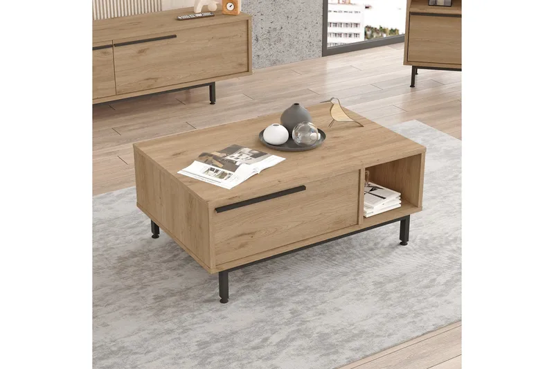 Manku Soffbord 90 cm - Valnöt - Möbler - Bord & matgrupp - Soffbord