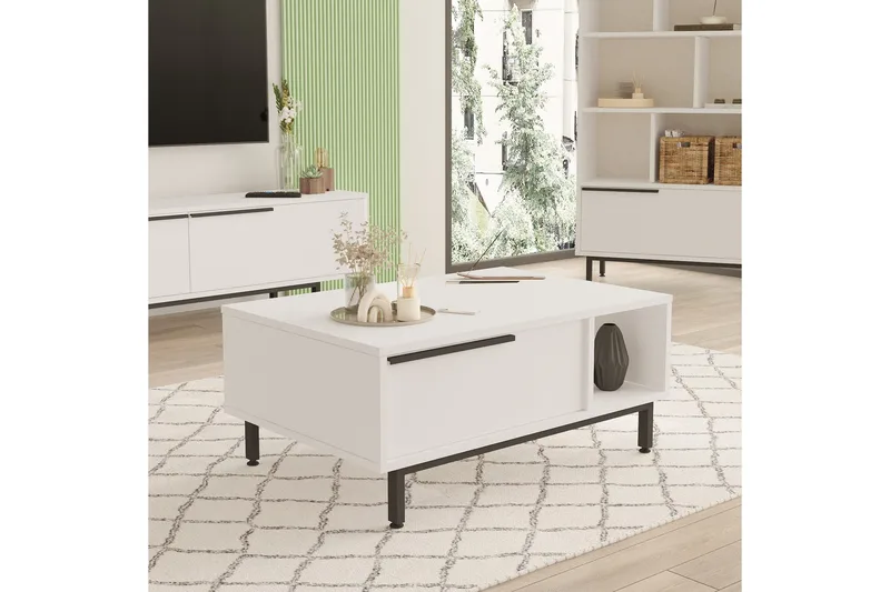 Manku Soffbord 90 cm, Vit