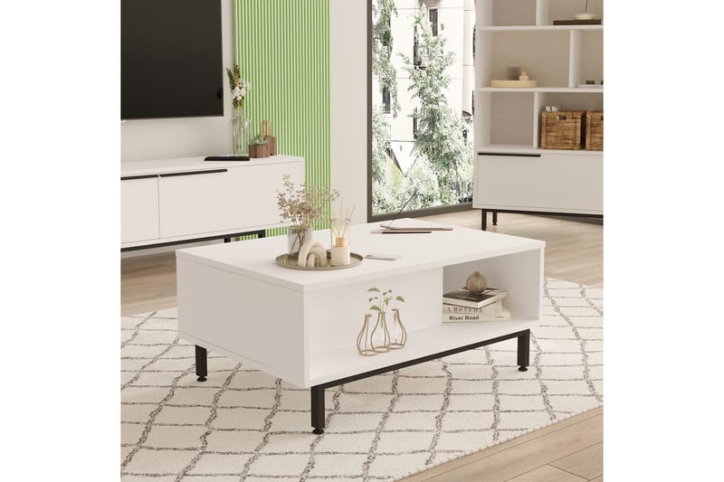 Manku Soffbord 90 cm - Vit - Möbler - Bord & matgrupp - Soffbord