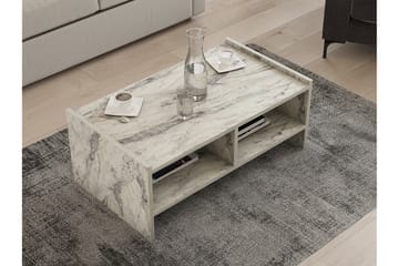Soffbord Marokopa 90 cm - Vit marmor - Möbler - Bord & matgrupp - Soffbord