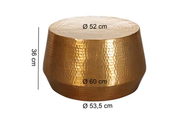 Marypark 60 cm Runt Soffbord i Metall - Guld - Möbler - Bord & matgrupp - Soffbord