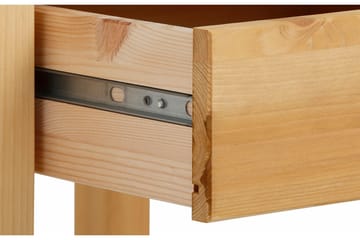 Marzell 60 cm Kvadratiskt Soffbord med Lådor i Massivt Trä - Beige - Möbler - Bord & matgrupp - Soffbord