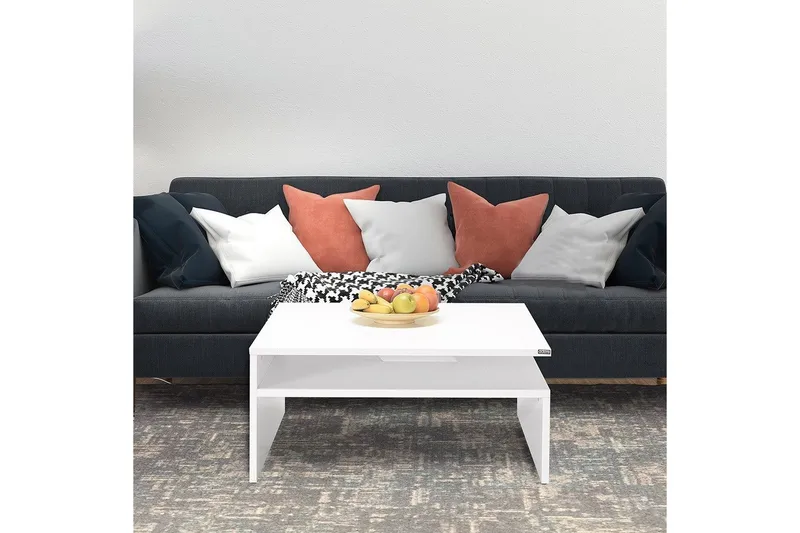 Soffbord Masao Almasi / Vit - Almasi / Vit - Möbler - Bord & matgrupp - Soffbord