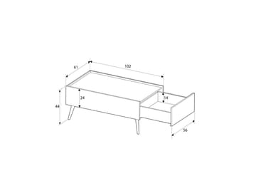 Soffbord Masao Ek - Ljusbrun - Möbler - Bord & matgrupp - Soffbord
