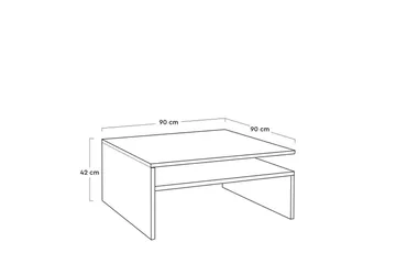 Soffbord Masao Ljus Valnöt - Ljus Valnöt - Möbler - Bord & matgrupp - Soffbord