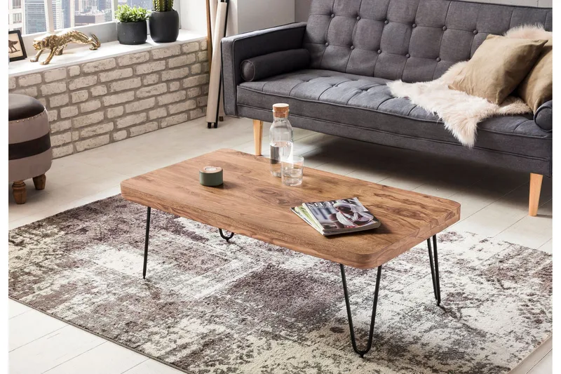 Mayotte Soffbord 115 cm - Akacia/Svart - Möbler - Bord & matgrupp - Soffbord