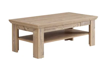 Mccoys Soffbord 120 cm med Förvaring Hylla + Låda - Brun - Möbler - Bord & matgrupp - Soffbord - Soffbord med förvaring