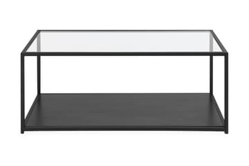 Medora Soffbord 100 cm med Förvaring Hylla - Svart - Möbler - Bord & matgrupp - Soffbord - Soffbord med förvaring