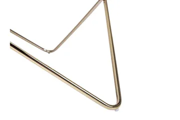 Meerah Soffbord 80 cm Runt Marmormönster - Glas/Vit/Guld - Möbler - Bord & matgrupp - Soffbord