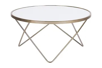 Meerah Soffbord 80 cm Runt - Vit - Möbler - Bord & matgrupp - Soffbord