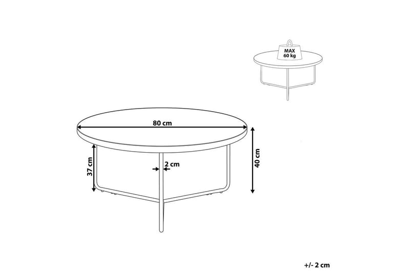 Soffbord Melody 80x80x40 cm - 80x80x40 cm - Möbler - Bord & matgrupp - Soffbord