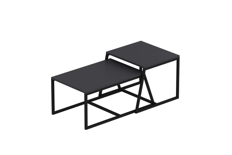 Soffbord Minimal 75x50 cm Svart - Hanah Home - Soffbord