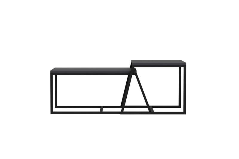 Soffbord Minimal 75x50 cm Svart - Hanah Home - Soffbord