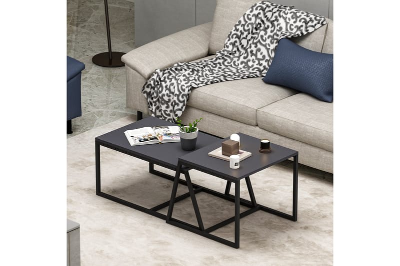 Soffbord Minimal 75x50 cm Svart - Hanah Home - Möbler - Bord & matgrupp - Soffbord