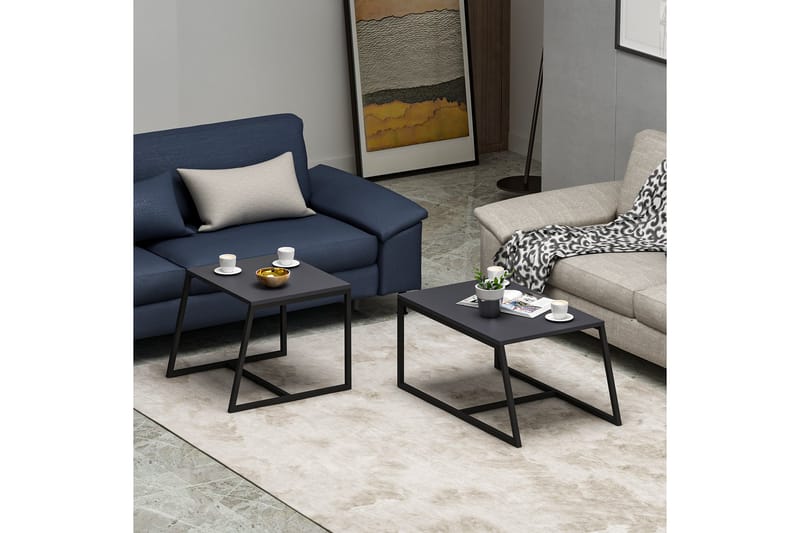 Soffbord Minimal 75x50 cm Svart - Hanah Home - Möbler - Bord & matgrupp - Soffbord