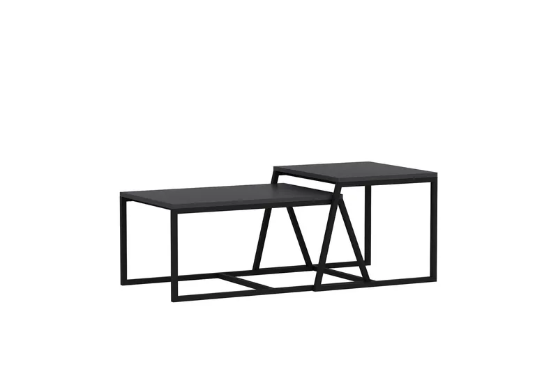 Minimal Soffbord 75x50 cm Svart - Hanah Home - Möbler - Bord & matgrupp - Soffbord