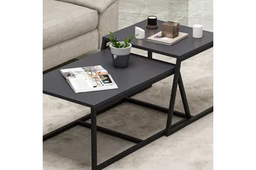 Minimal Soffbord 75x50 cm Svart - Hanah Home - Möbler - Bord & matgrupp - Soffbord