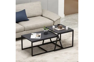 Minimal Soffbord 75x50 cm Svart - Hanah Home - Möbler - Bord & matgrupp - Soffbord