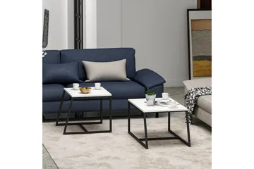 Minimal Soffbord 75x50 cm Vit - Hanah Home - Möbler - Bord & matgrupp - Soffbord