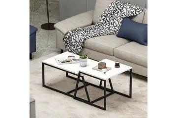 Minimal Soffbord 75x50 cm Vit - Hanah Home - Möbler - Bord & matgrupp - Soffbord