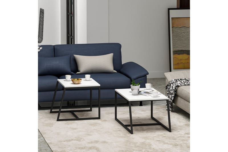 Soffbord Minimal 75x50 cm Vit - Hanah Home - Möbler - Bord & matgrupp - Soffbord