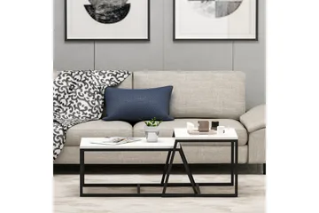 Minimal Soffbord 75x50 cm Vit - Hanah Home - Möbler - Bord & matgrupp - Soffbord