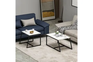 Minimal Soffbord 75x50 cm Vit - Hanah Home - Möbler - Bord & matgrupp - Soffbord