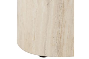 Mirol 33x48 cm Ovalt Soffbord i Sten - Beige - Möbler - Bord & matgrupp - Soffbord