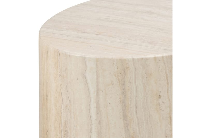 Mirol 33x48 cm Ovalt Soffbord i Sten - Beige - Möbler - Bord & matgrupp - Soffbord