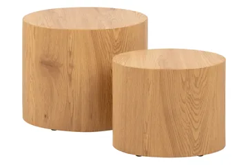 Mirol Satsbord 48 cm Ovalt - Brun - Möbler - Bord & matgrupp - Soffbord