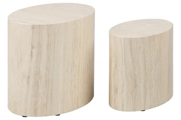 Mirol Soffbord 33x48 cm - Beige - Möbler - Bord & matgrupp - Soffbord