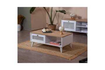 Soffbord Mjudi Vit / Ek - Vit / Ek - Möbler - Bord & matgrupp - Soffbord