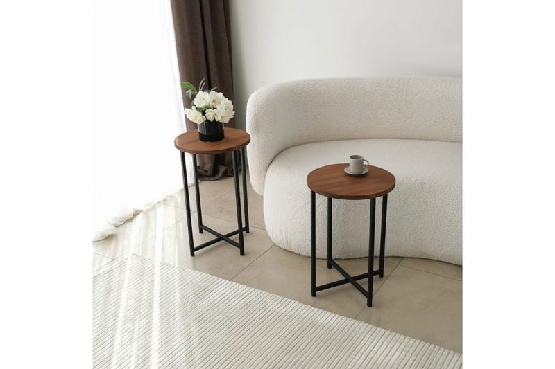 Mogue Soffbord 35x35x35 cm Runt - Ek - Möbler - Bord & matgrupp - Soffbord
