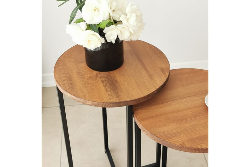 Mogue Soffbord 35x35x35 cm Runt - Ek - Möbler - Bord & matgrupp - Soffbord