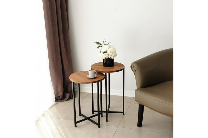 Mogue Soffbord 35x35x35 cm Runt - Ek - Möbler - Bord & matgrupp - Soffbord