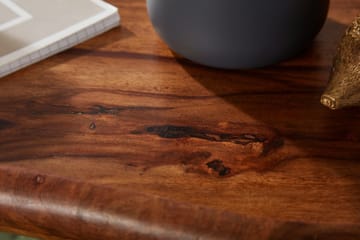 Mondry Soffbord 79 cm Njurformat - Massivt Trä/Svart - Möbler - Bord & matgrupp - Soffbord